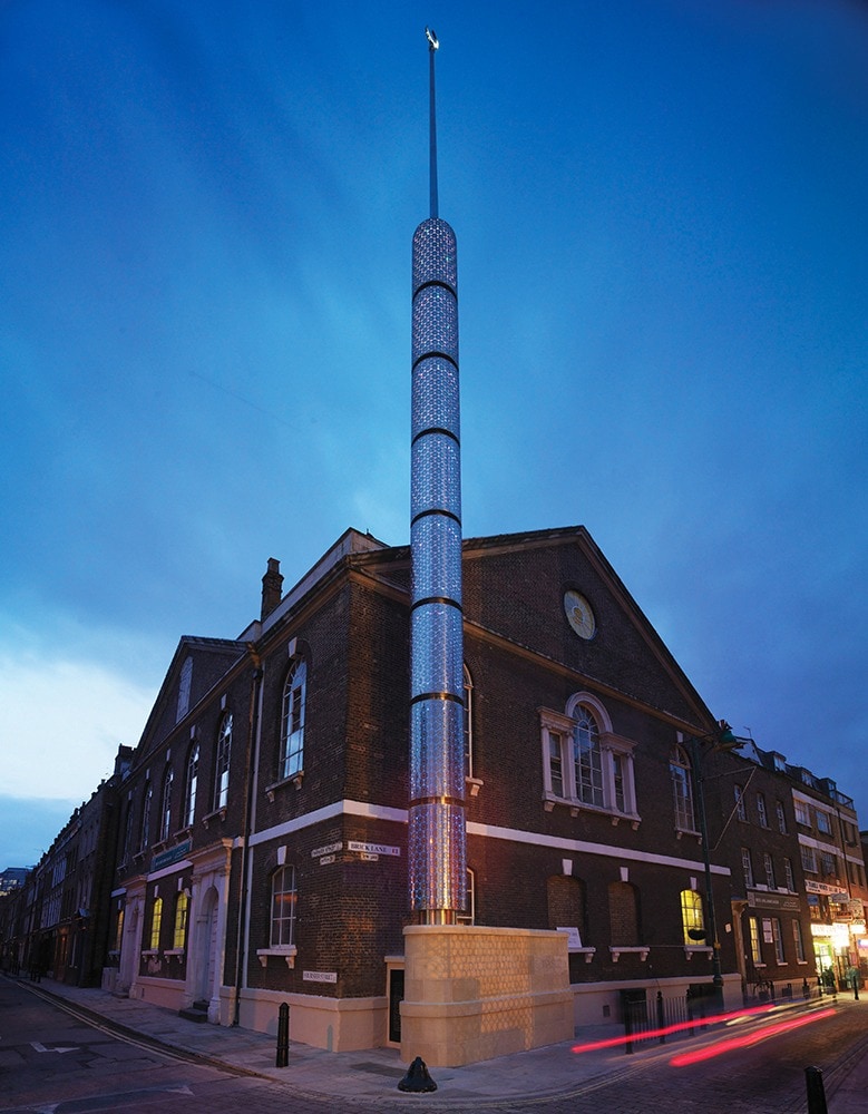 public realm lighting: Brick Lane