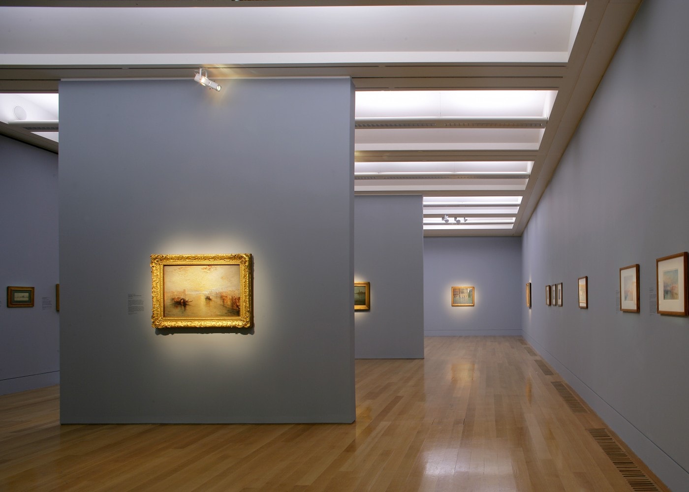 art gallery lighting design: Turner Whistler Monet