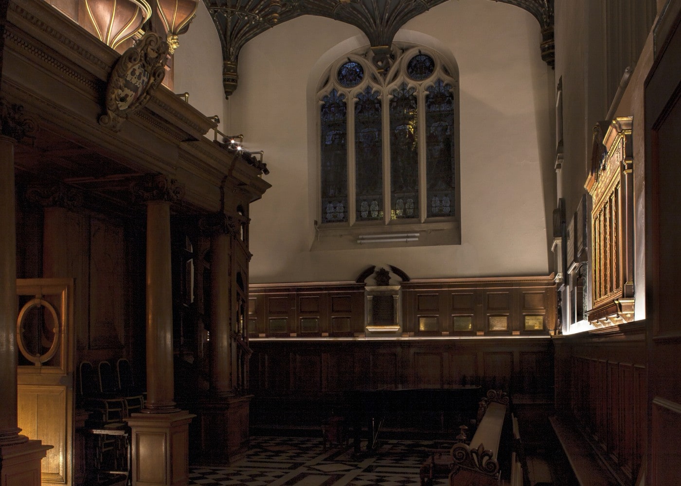 architectural lighting design: Brasenose College Chapel interior