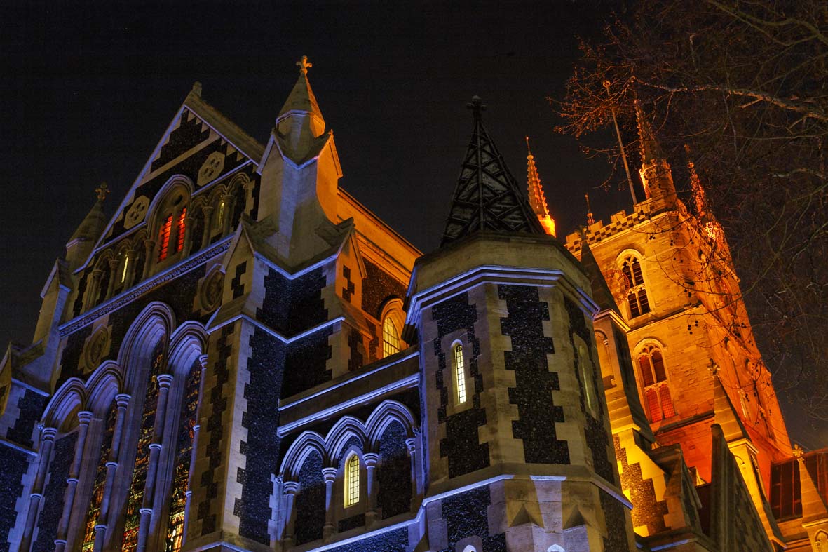 architectural lighting design Southwark Cathedral