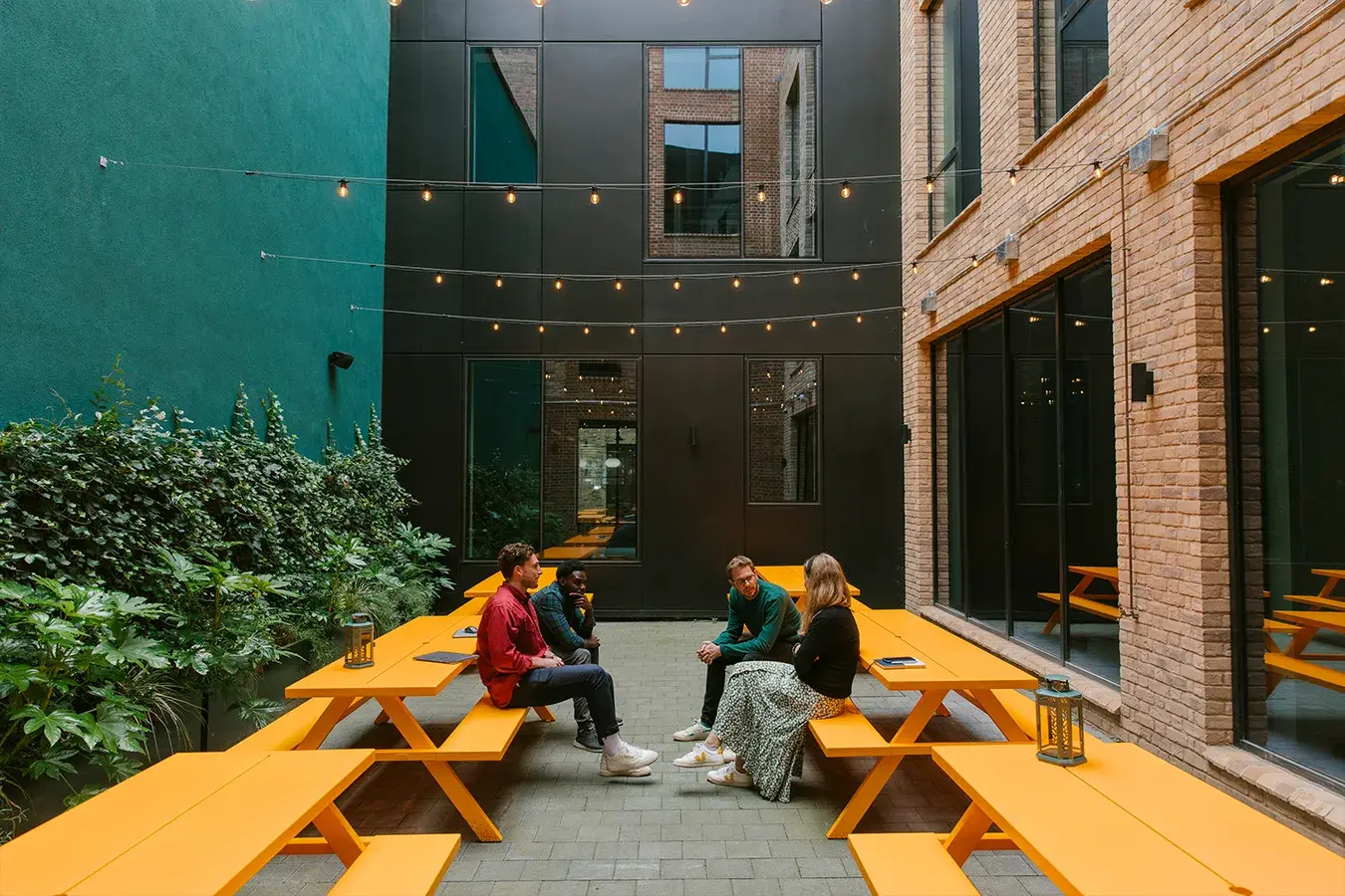 Mare St courtyard